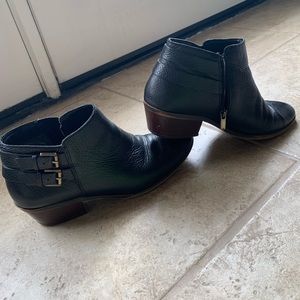 Sam Edelman Black Leather Booties